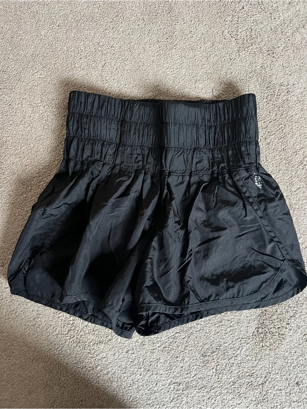 Free People the way home Black High-Rise Athletic Shorts